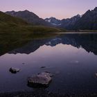 Lac du Pontet à la nuit tombante