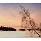 Lac gelé sous le soleil couchant 2