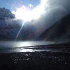 lac gokyo a l'aube
