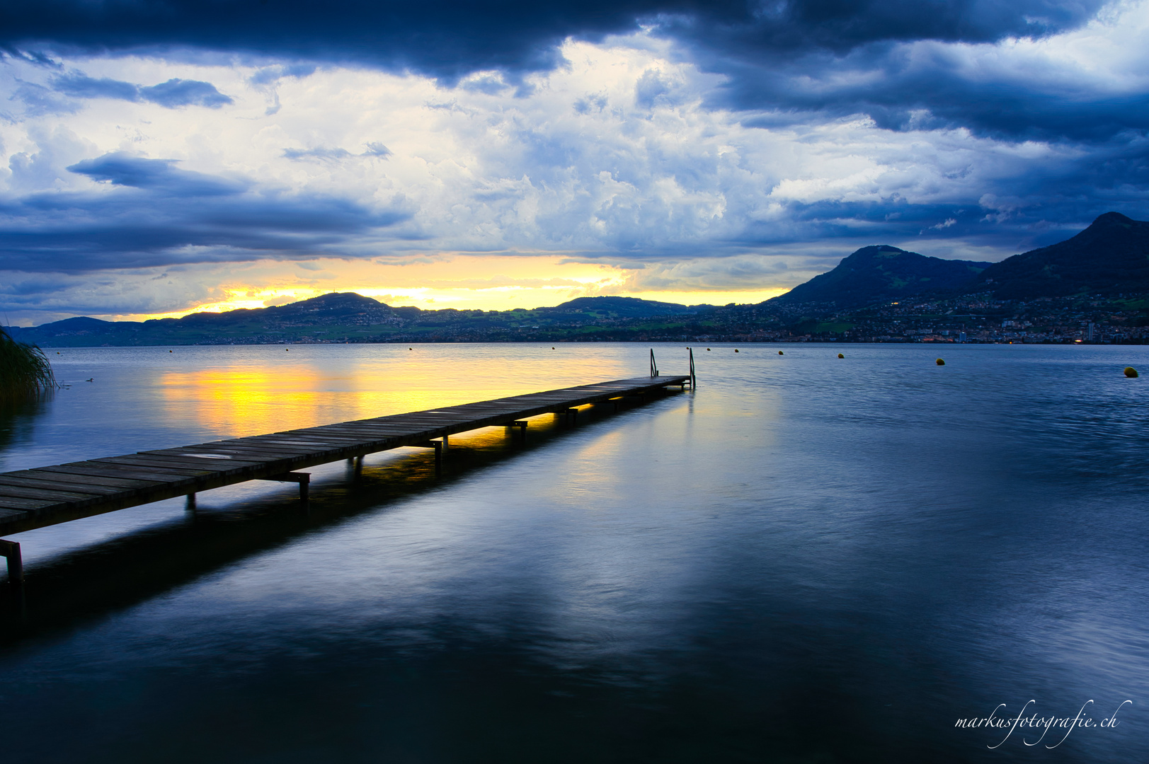 Lac Leman, Abendstimmung gestern