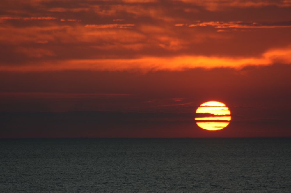 lac st-jean 2007 sunset red