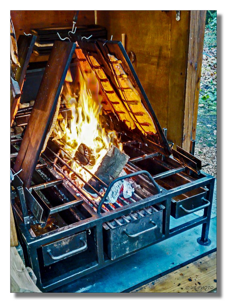 Lachs auf dem Grill