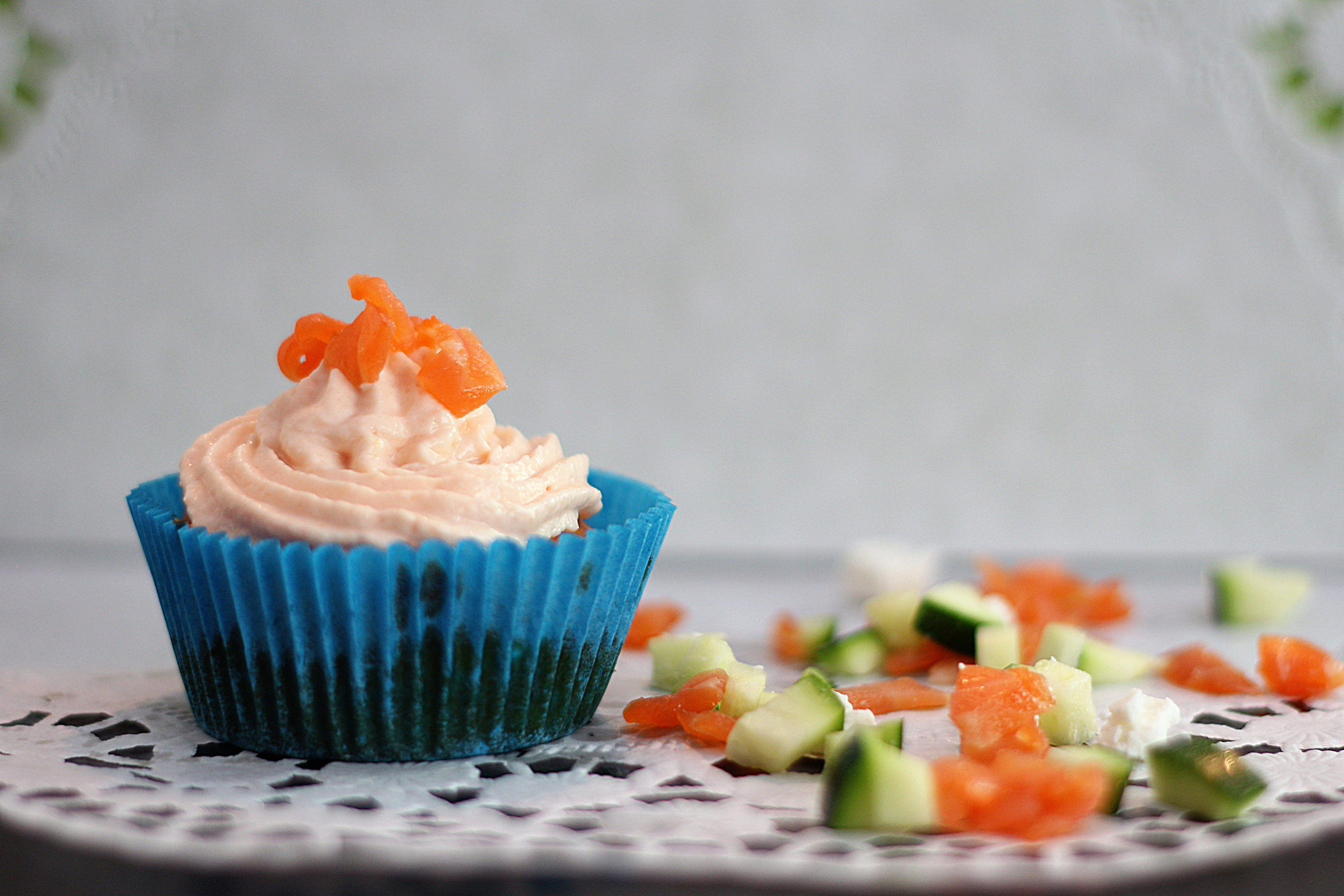 Lachs-Cupcake