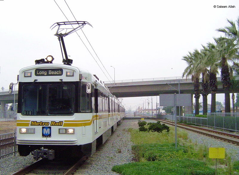 LACMTA  Blue Line light rail system Los Angeles California