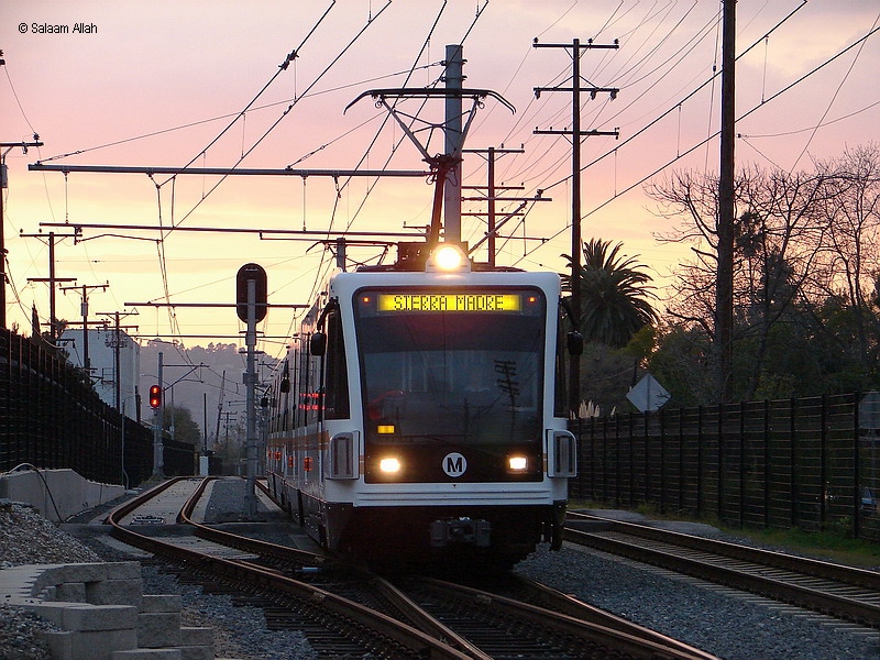 LACMTA  Gold Line light rail system South Pasadena California