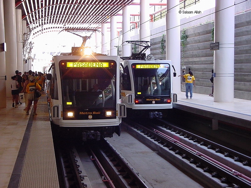 LACMTA gold line memorial park station opening day