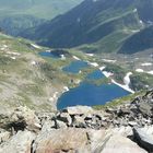 Lacs de Boum vus du sommet du Pic de Sauvegarde 2738m.