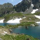 Lacs des Boums du Port, au pied du Pic de Sauvegarde.