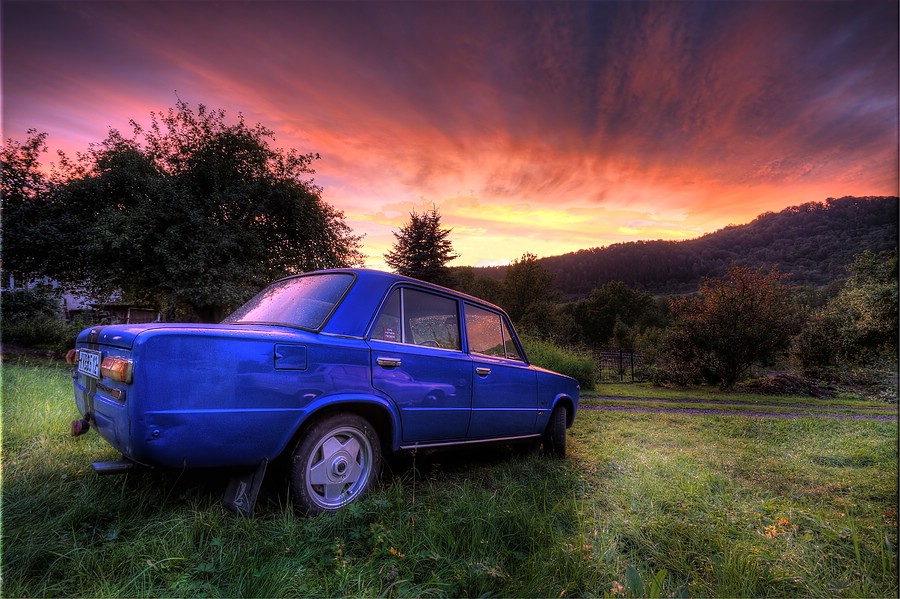 Lada, Sunset and HDR