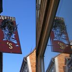 Ladenschild in Quedlinburg - Shop Window Reflection 3D