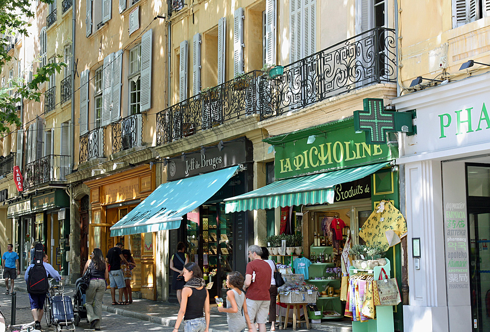 Ladenstraße in Aix en Provence