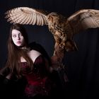 Lady and the owl