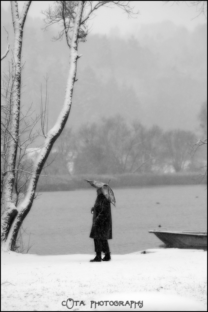 lady and umbrella