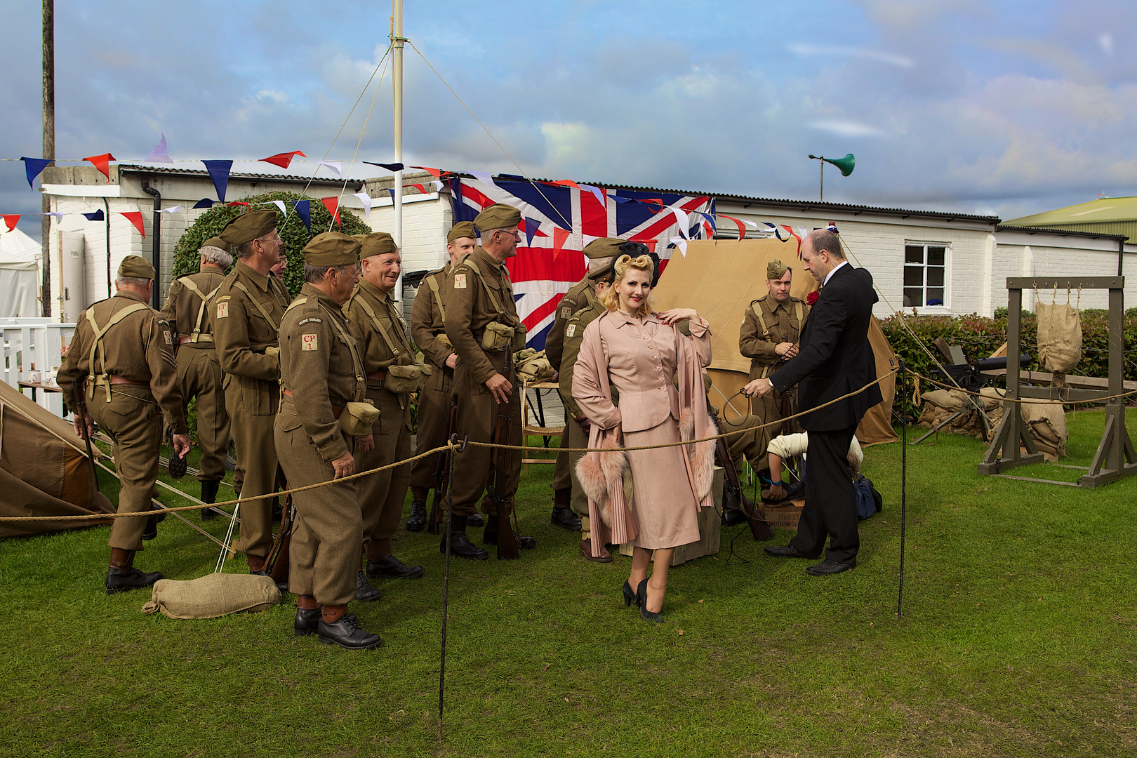 "Lady and veterans"..... Goodwood Revival 2010