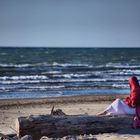 Lady at the beach 1