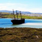 Lady Elizabeth im Stanley Harbour, Falkland-Inseln