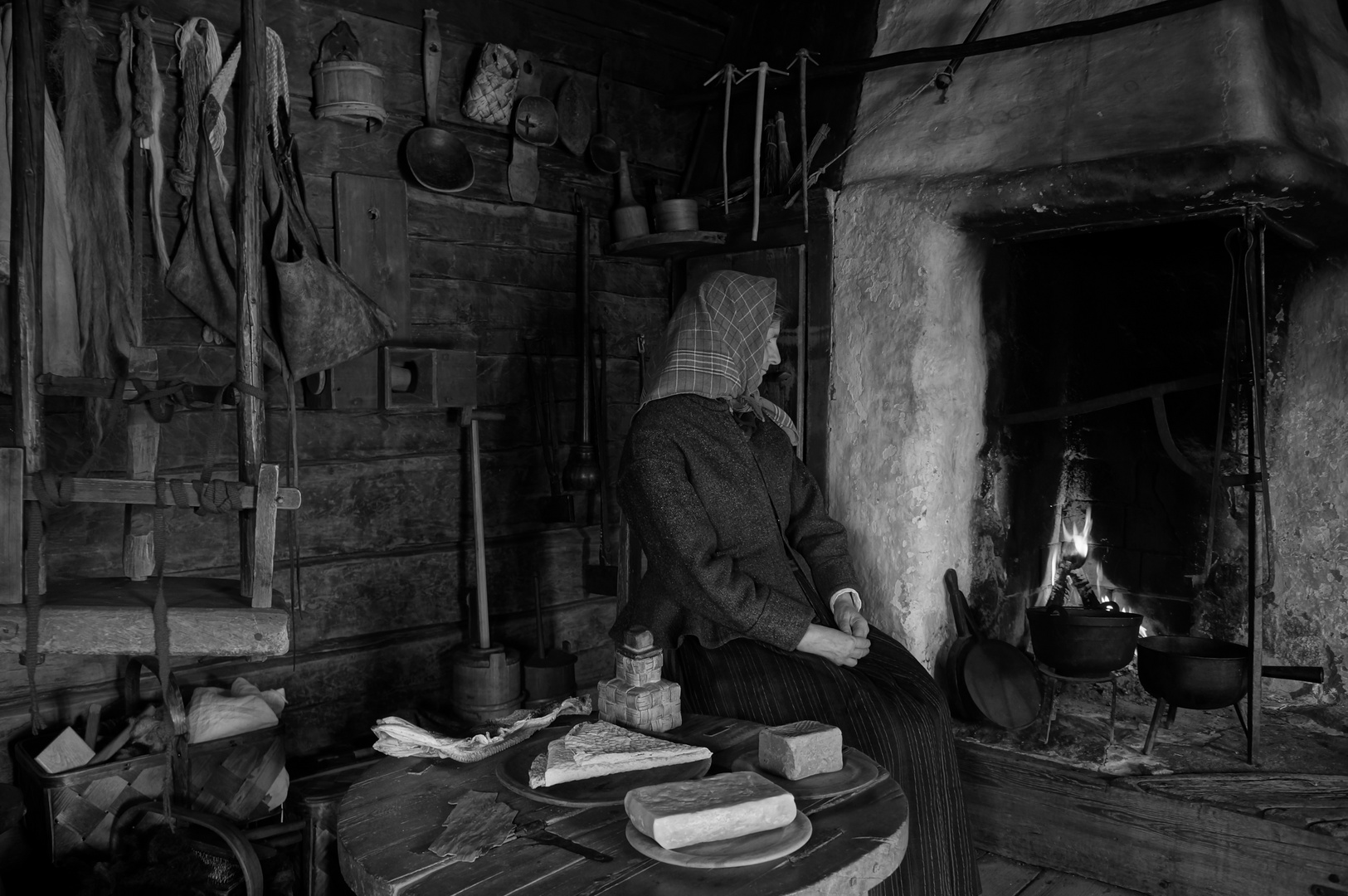 Lady in a Hut.