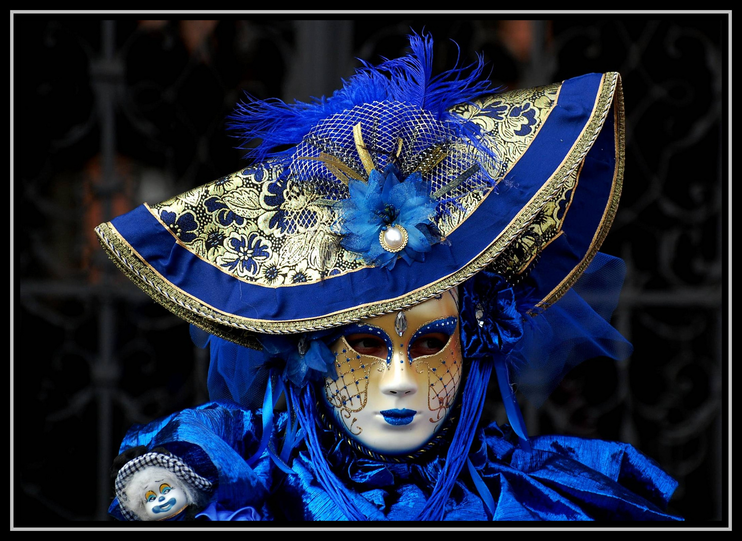 Lady in blau