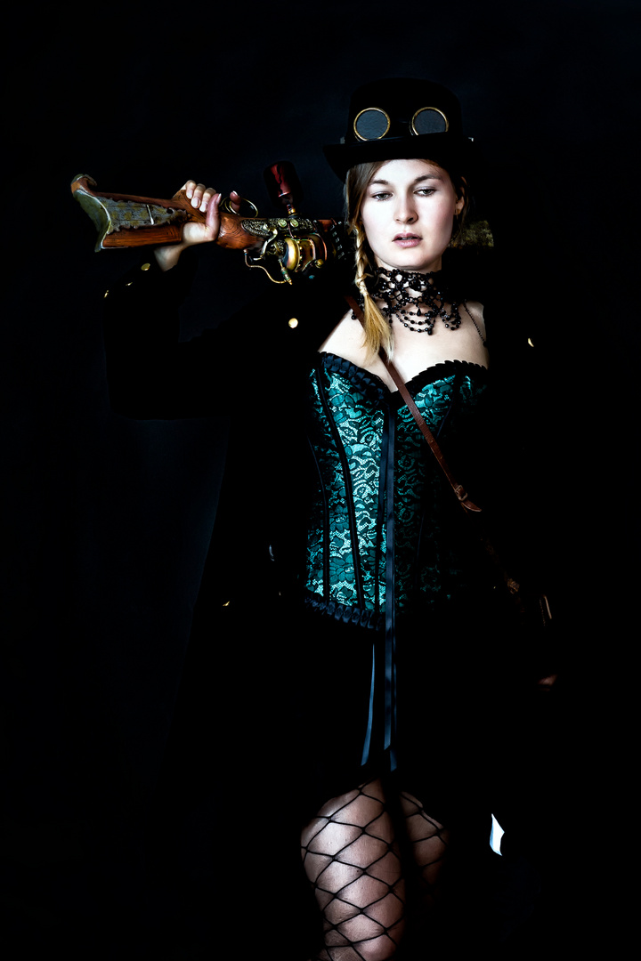 Lady in green - Steampunk