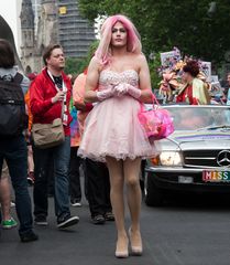 Lady in pink