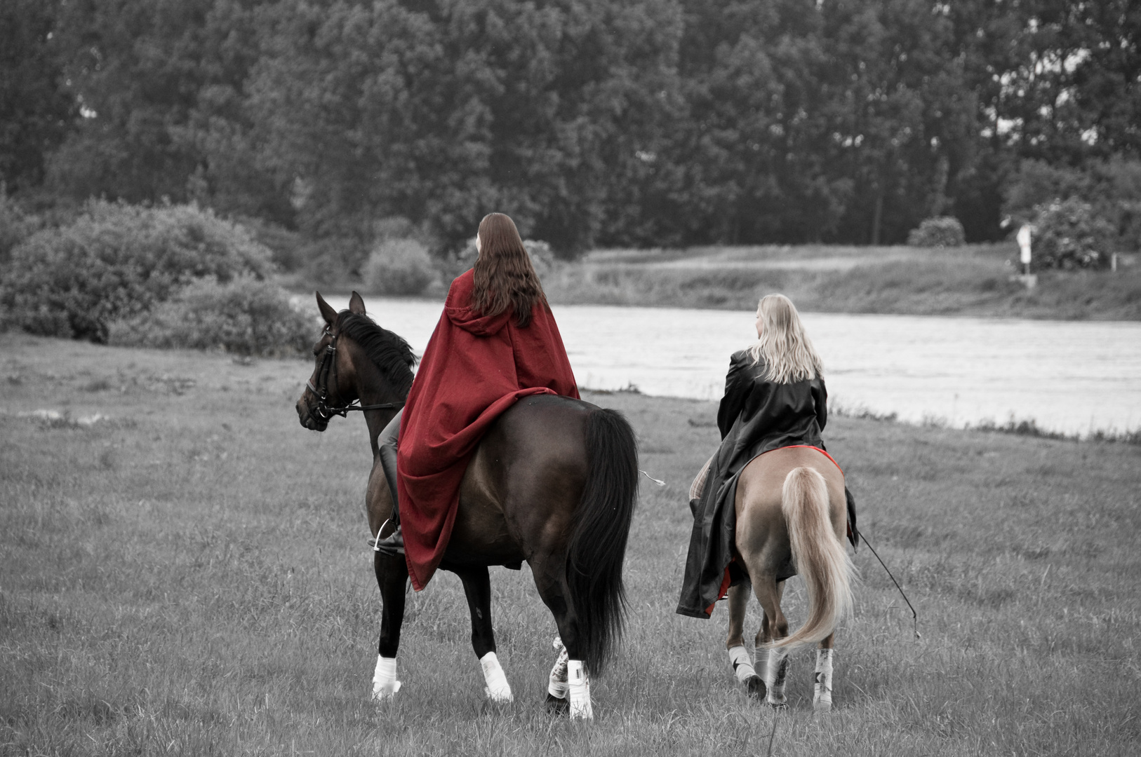 Lady in red