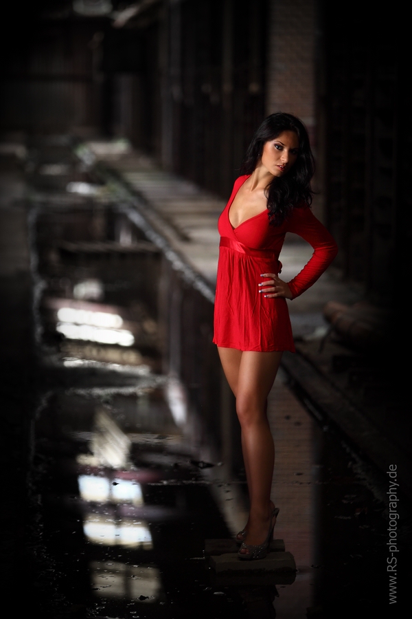 Lady in red .............