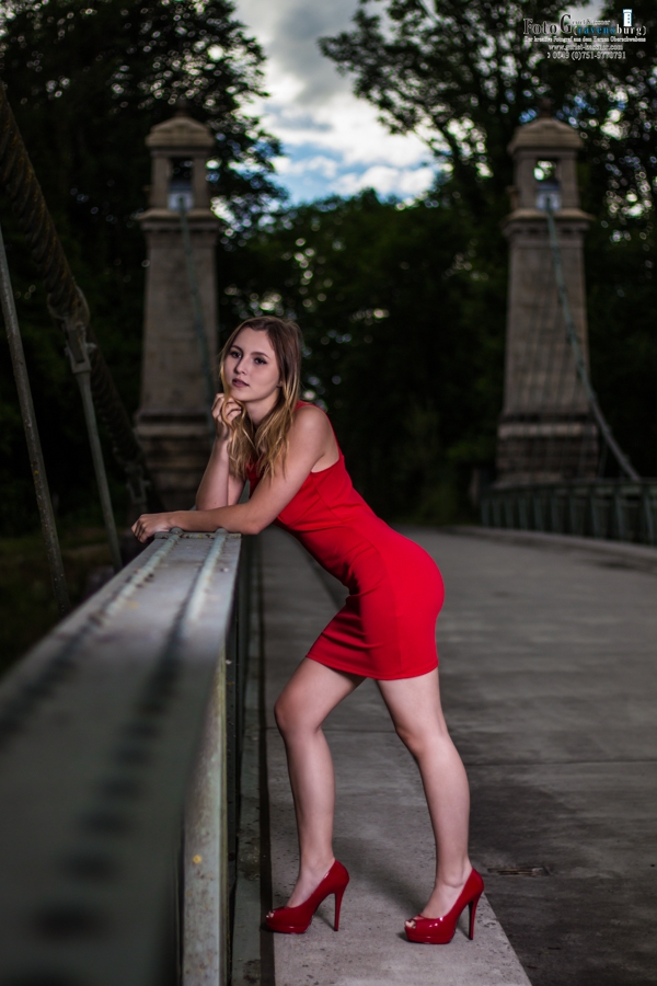 Lady in red