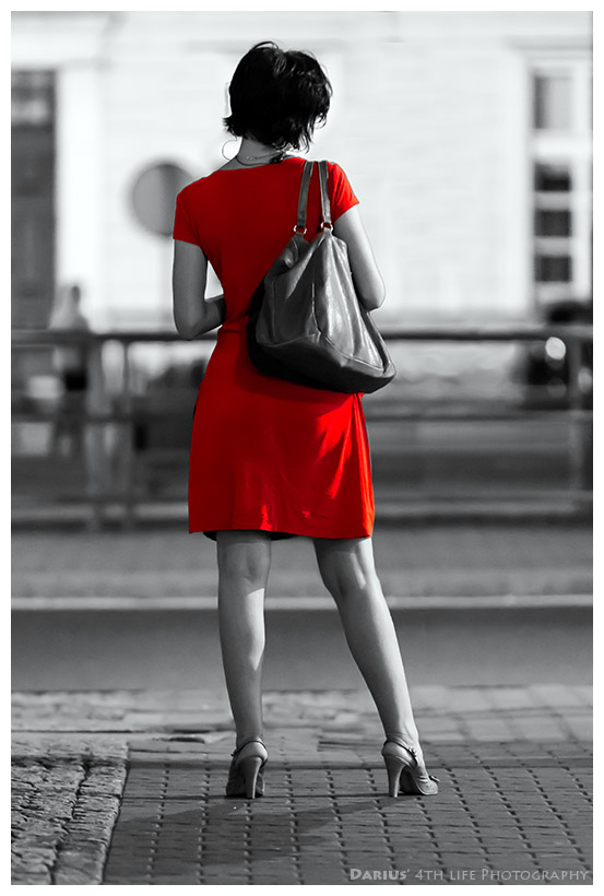 Lady in red