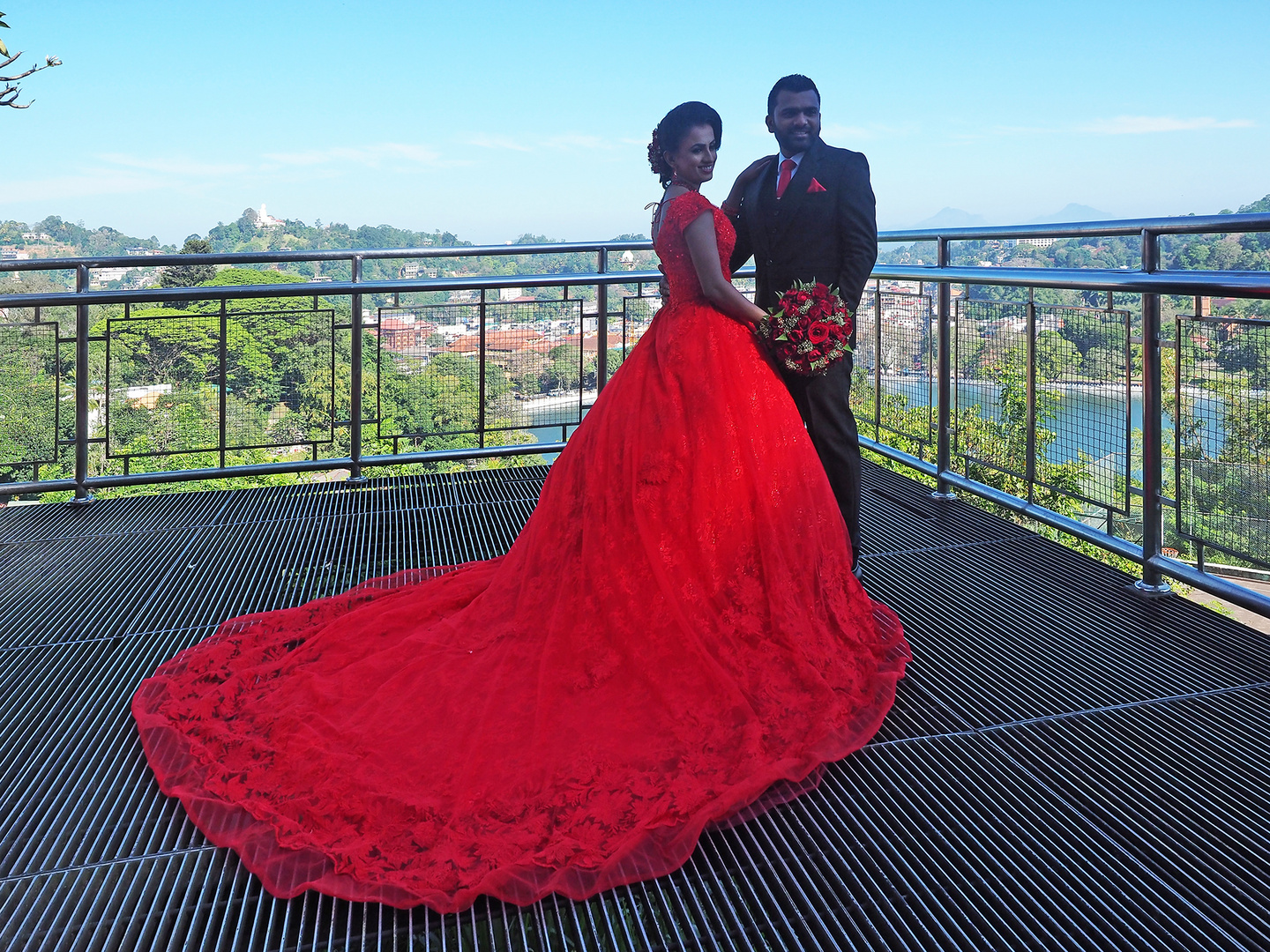 Lady in red