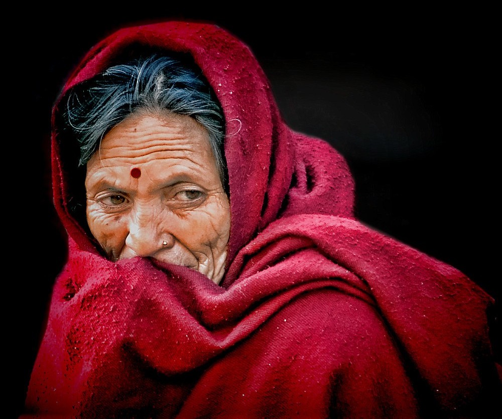 lady in red