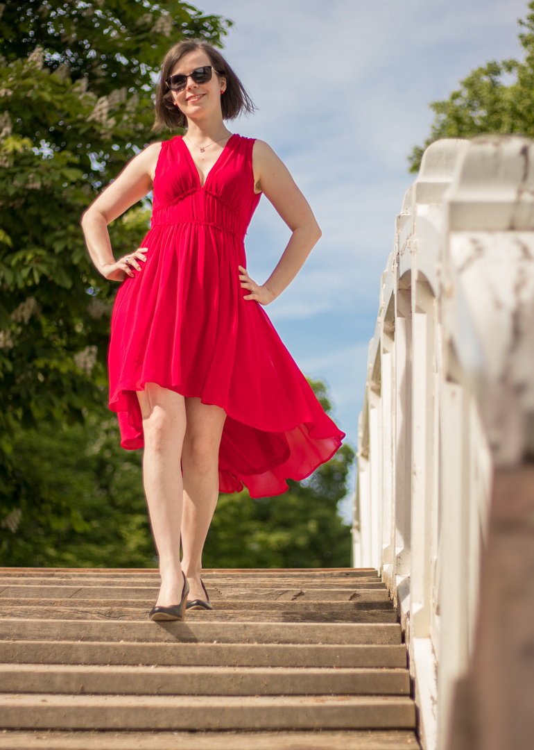 Lady in red