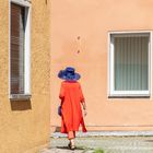 Lady in red