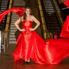 Lady in red