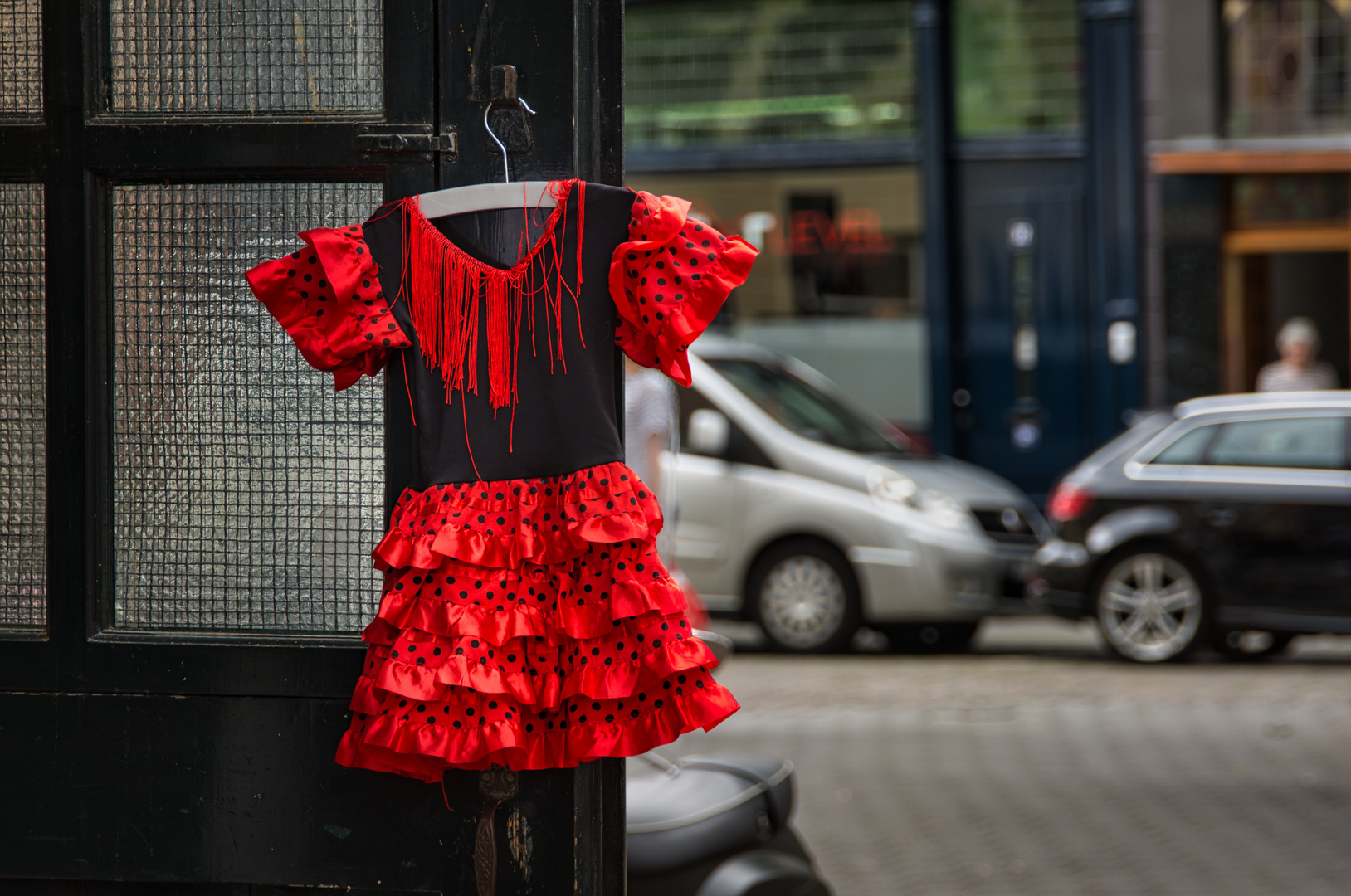 Lady in red