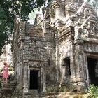 Lady in Red, Angkor, Siem Reap