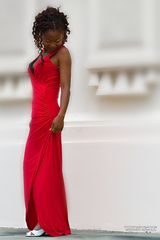 Lady in red .....