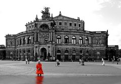 Lady in red