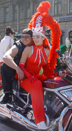 Lady in red