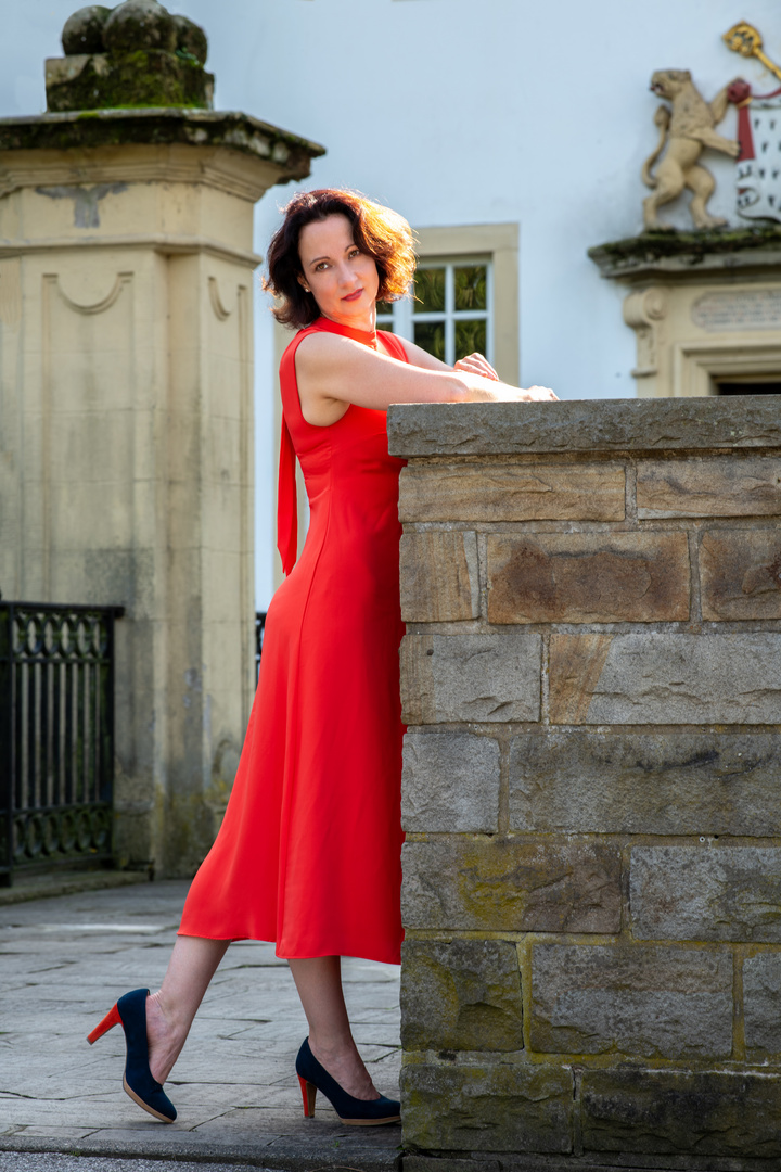 Lady in red