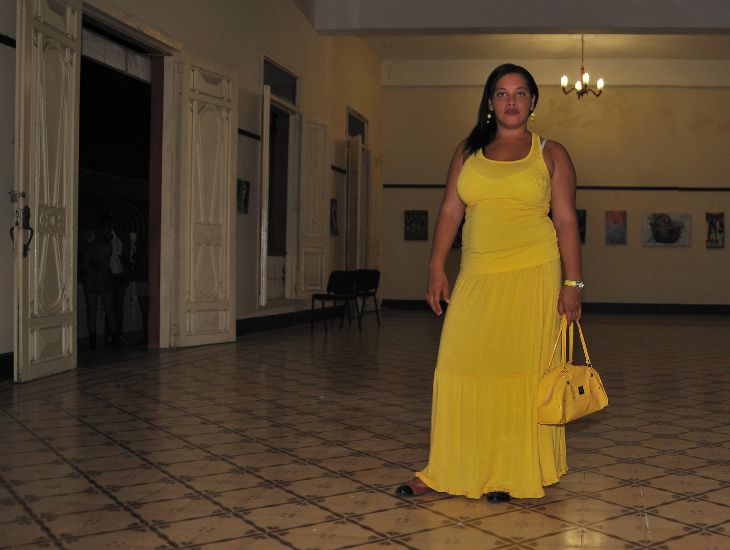 Lady in yellow