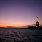 Lady Liberty at dusk