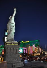 Lady Liberty By Night in Front of ...