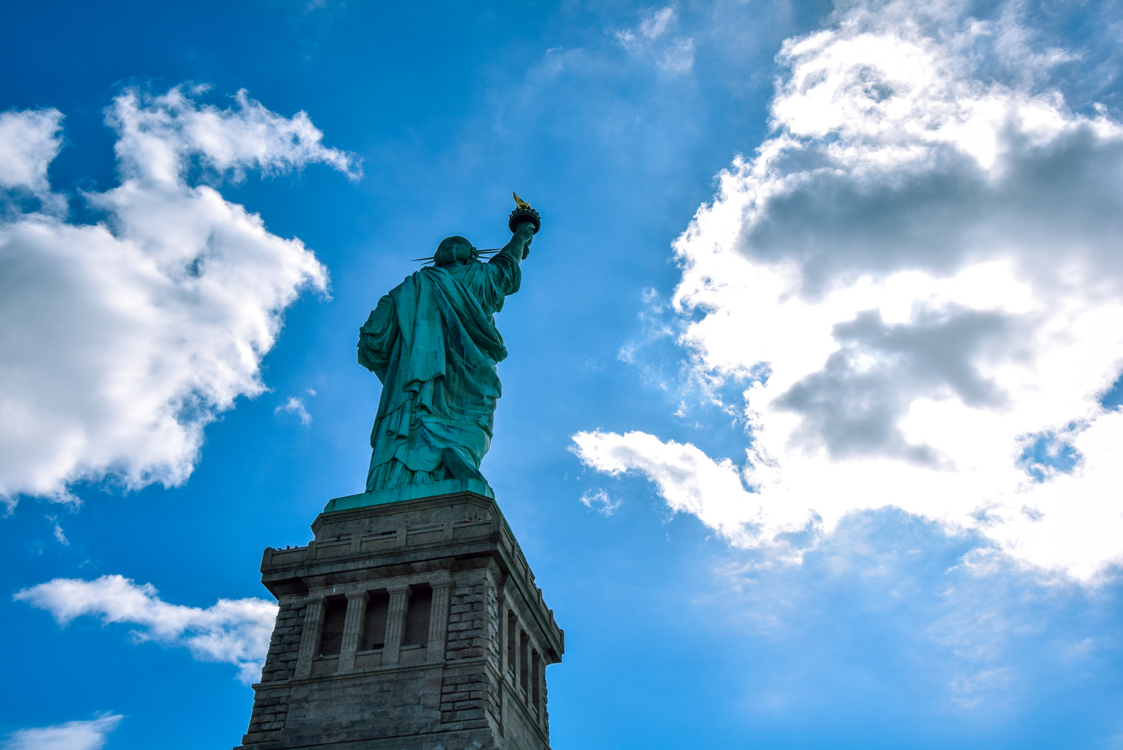 Lady Liberty from behind