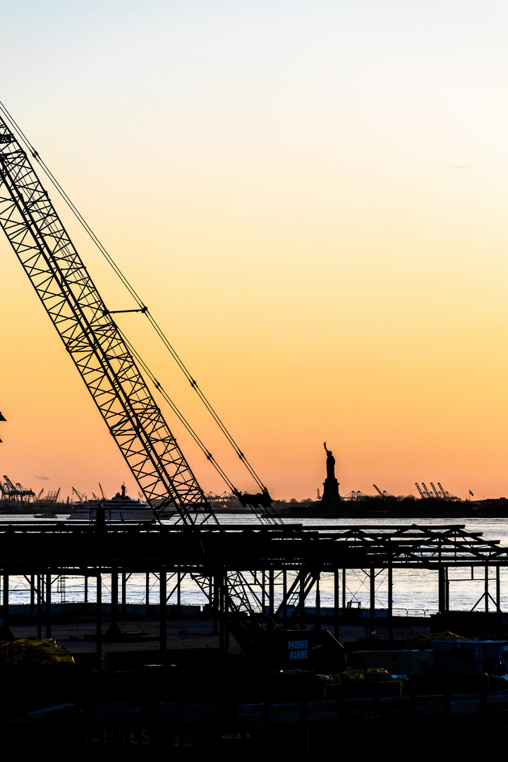 Lady Liberty Sunset