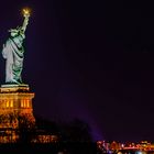 Lady Liberty watching over New York Harbor