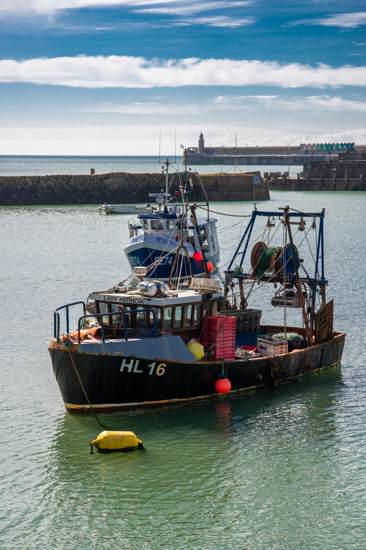 Lady Patricia at Anchor.