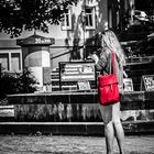 lady red bag