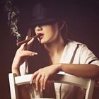 Lady with cigar