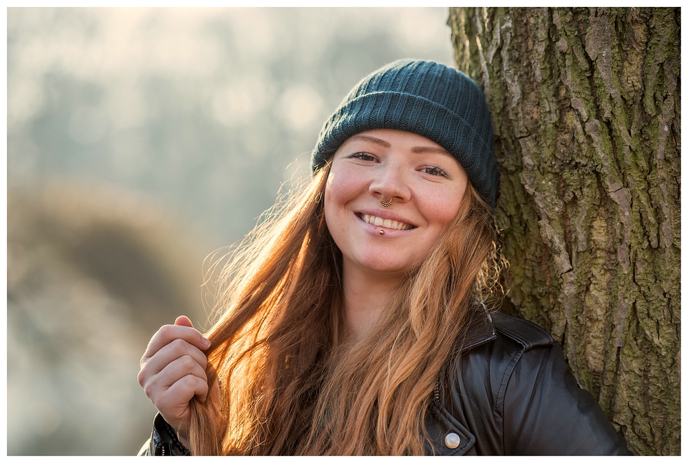 Lächeln am Baum