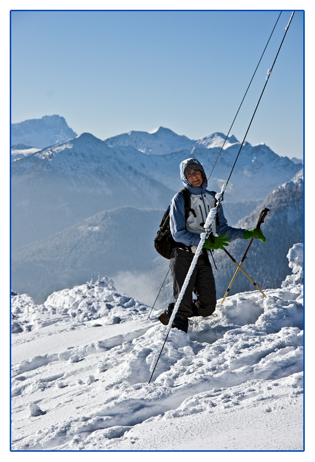 Lächeln bei minus 10 Grad und Winstärke 8